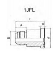 Hydraulic Fittings Male 74° Cone or L-Series Flange Hydraulic Hose Ends Hose Fittings