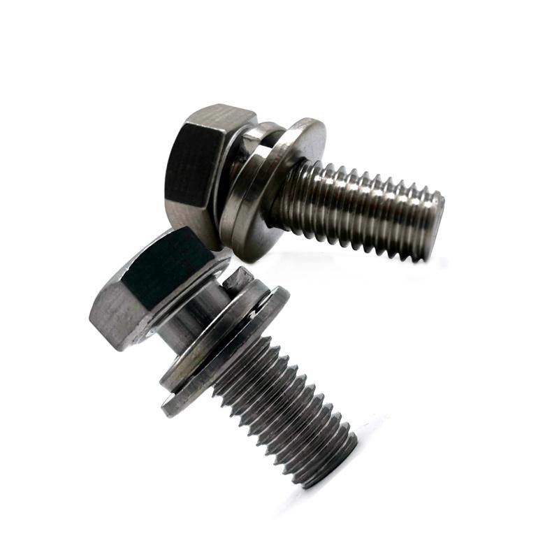 316 Stainless Steel Combinstion Screw Machine Screw with Washers