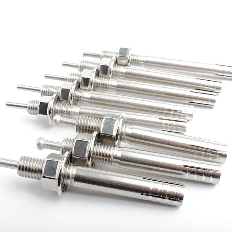 1-1/4" Stainless Steel 304 316 Hammer Drive Anchor Hit Pin Nail Strike Anchor with Flange Nut