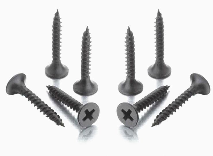 Factory Manufacture Black Phosphated Trumpet Head Drywall Screws for Gypsum Board