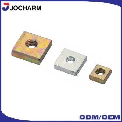 DIN562 Steel Color Zinc Square Thin Nuts