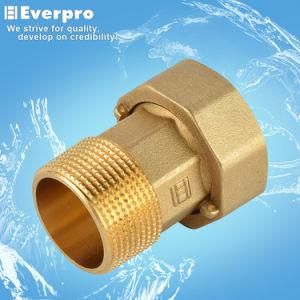 Brass Half Pipe Union for Water Meter/Brass Fitting (EFC-RH34/12)