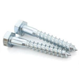 High Quality Carbon Steel / Stainless Steel Hex Head Wood Screw