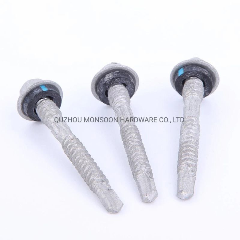 Hex Flange Washer Head Self Drilling Screw with EPDM Washer