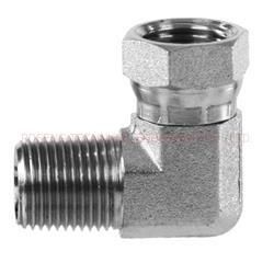 Ss-1501 Nptf Male X Npsm Pipe Swivel Female 90 Degree Elbow Fitting SS316 Stainless Steel Connector