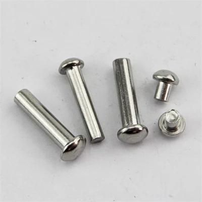 GB867 Stainless Steel M5 Silver Solid Contact Round Metal Point Rivets Machine