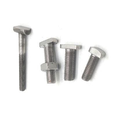 Custom Rhombus T Head Type Bolt Stainless Steel/Steel T-Shaped T Slot Bolt T-Bolt