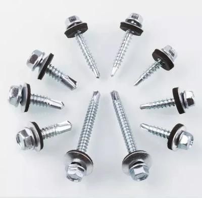 DIN7504K Hex Washer Face Self Drilling Screws with Drill#3