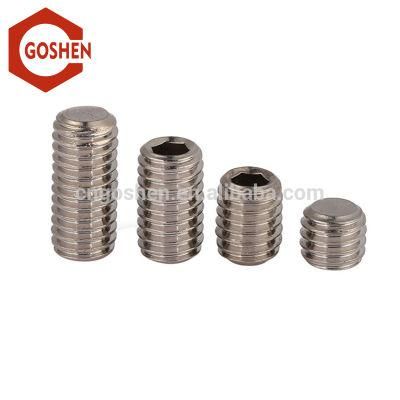 M3 Stainless Steel 304 Hexagon Socket Set Screws with Flat Point A2