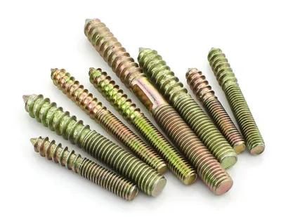 China Wholesale Furniture Fastener Wood Hardware Metal-Wood Dowel Screw DIN High Strength Stainless Steel Double End Thread Stud Bolt