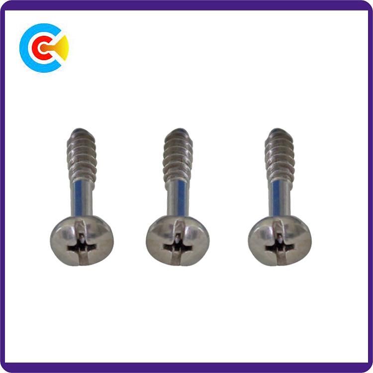 DIN/ANSI/BS/JIS Carbon-Steel/Stainless-Steel Phillips/Slot Shaft of The British Flat Tail Screws