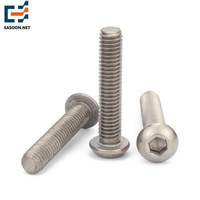 ASME/ANSI B18.3 Round Head Hex Socket Bolt Ta2 Pan Head Bolt Ti Gr2 Bolt