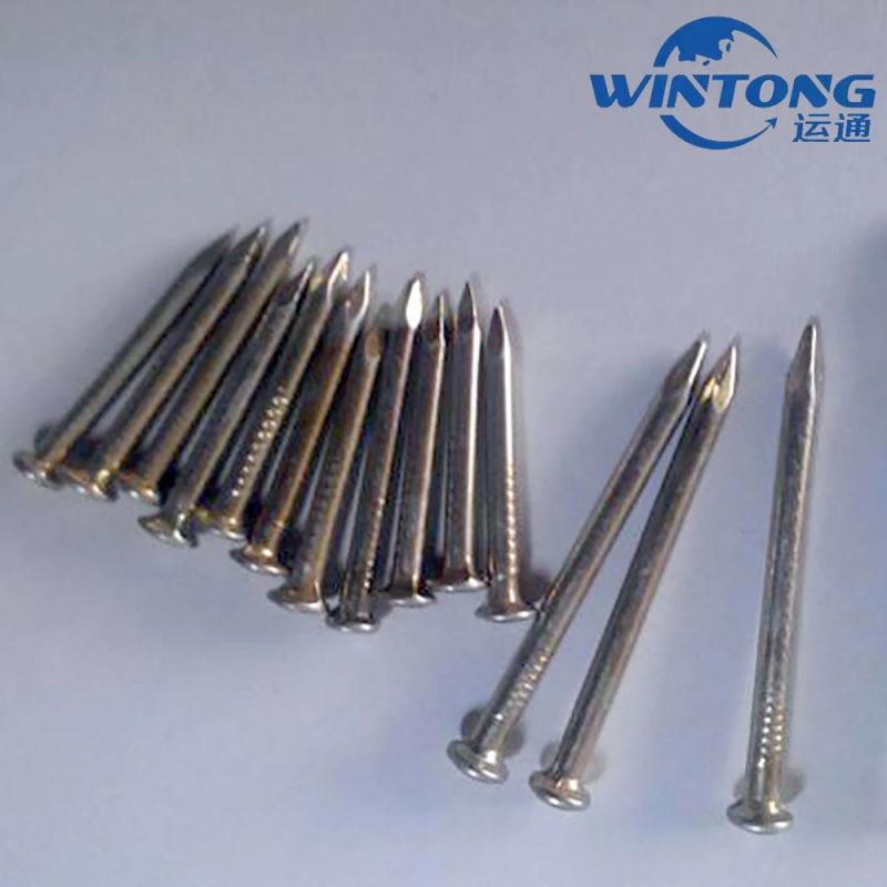 Straight Grain Cement Nail Processing, Production of Electro Galvanized Cement Nails