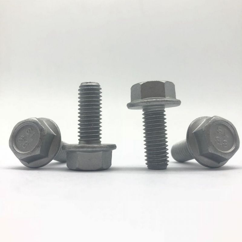 Zinc Flake Coating Flange Bolt Flange Screw Hex Bolt