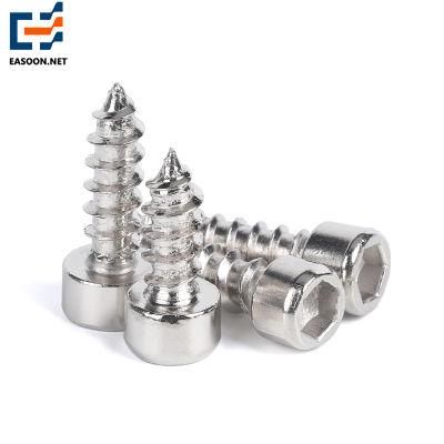 Nickel Plated Self Tapping Screw Hex Socket Cup Head Bolt and Nut Hex Socket Carbon Steel Nickel Plated Confirmat Screw
