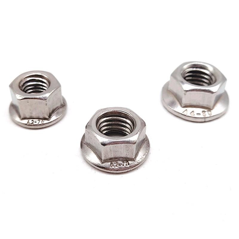 DIN6923 Stainless Steel Ss304 Ss316 Hex Flange Nut