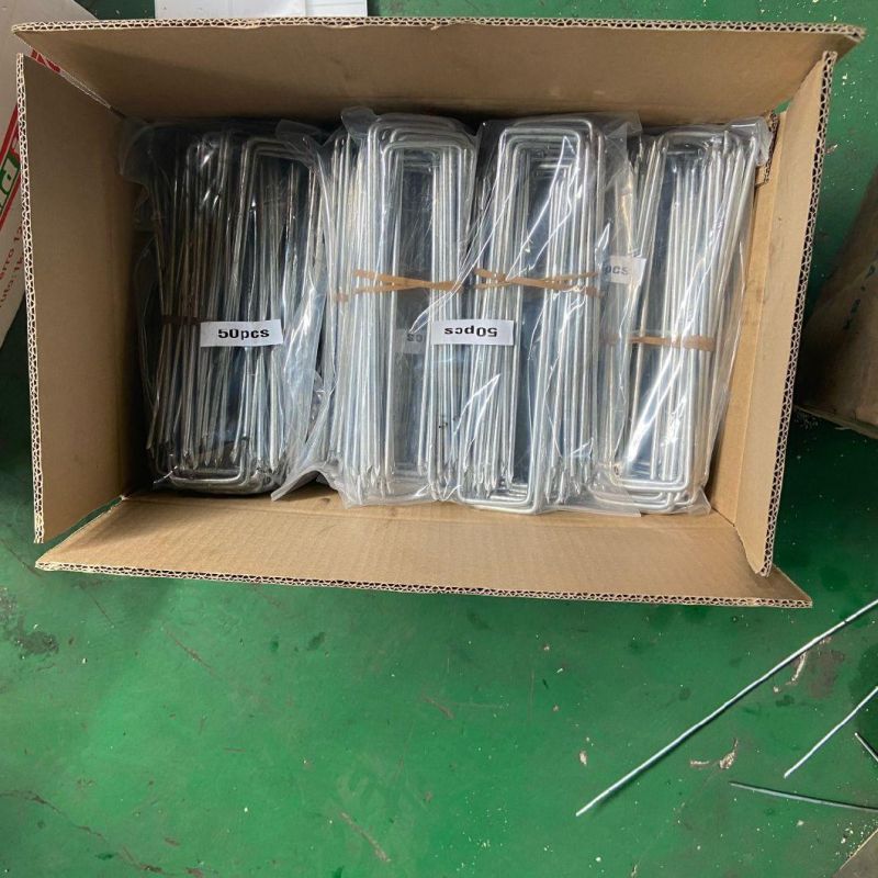 6"Hot Sale SOD Staple/ Grass Nail/U Staple (factory)