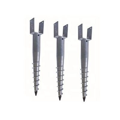 OEM Permanent Helical Ground Screw Pile Anchor Galvanized for New Construction Material and Timber House