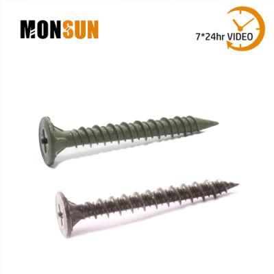 Ruspert Coated Phillips Wafer Head with Nibs Hi-Low Cement Board Screws