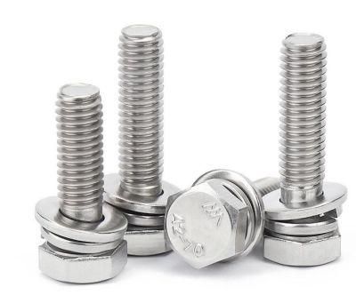 304 Stainless Steel M2 M3 M4 M5 Allen Key Bolt Screws Assorted Kit Bolts Nuts with Washers