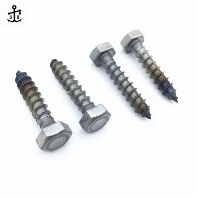 Carbon Steel Zinc Plated DIN571 Hexagon Wood Screw Made in China