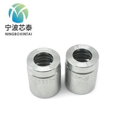 OEM Ningbo Hydraulic Fittings No Skiving Hydraulic Crimp Hose Ferrules 03310 Hose Endings / Ferrule Sleeve Price