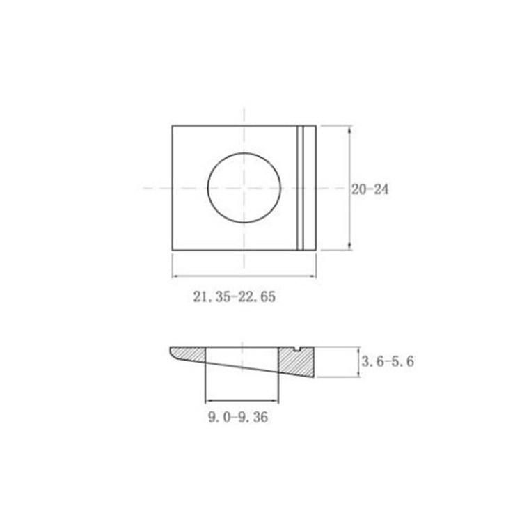 DIN435 Square Taper Washers Carbon Steel