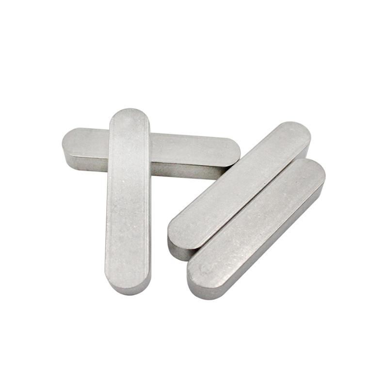 M2-22 DIN6885 Standard Fastener Zinc Plated Carbon Steel Round End Parallel Key