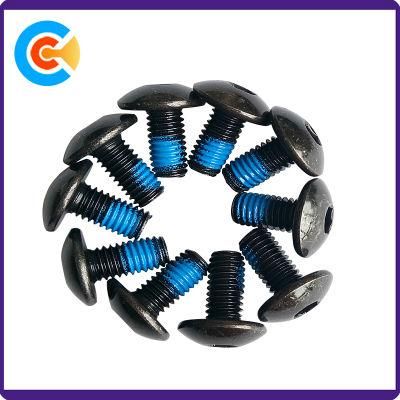 Black Carbon Steel Hex Socket Pan Head Screw Anti-Loose Screws