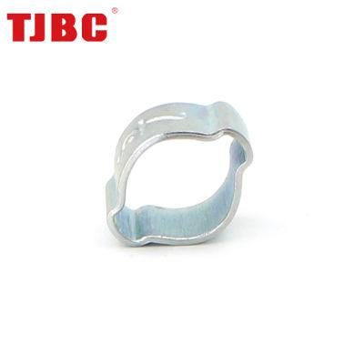 Minor Diameter Zinc Plated Steel or Decromet Coating Steel Double Ears Hose Clamp, 28-31mm