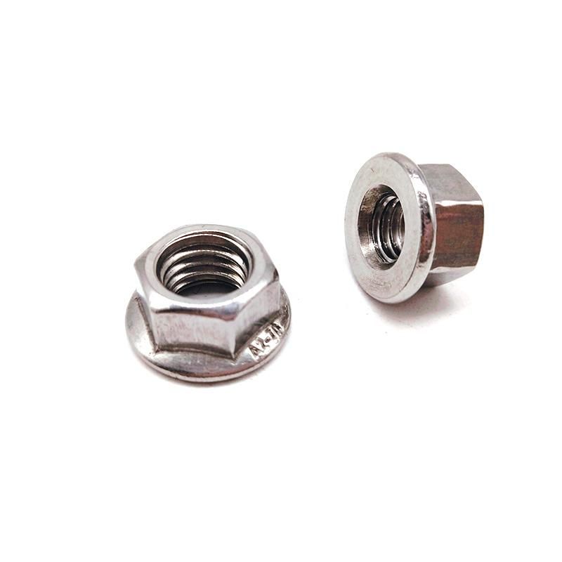 Ss304 Ss316 Low Price Hexagon Nut with Flange