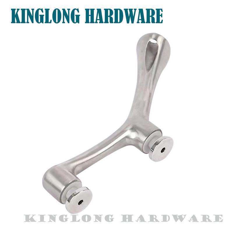 Stainless Steel Door Patch Fitting Handrail Metal Stud Partition Glass Panel Connector