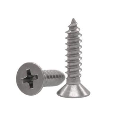 Galvanized Carbon Steel DIN 7981 Phillips Drive Pan Head Self Tapping Screws for Metal