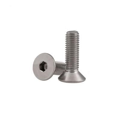 SS304 M6 Hex Socket Flat Head Machine Screw