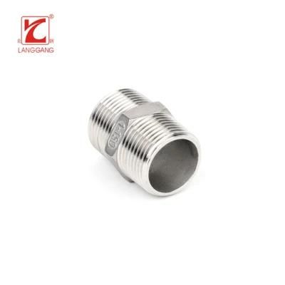 Thread Screw Stainless Steel Pipe Fitting Hex Nipple