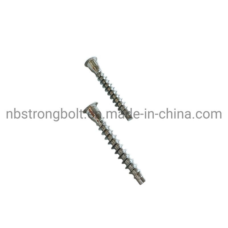 Flat Point Confirmat Screw with Deep Hole From China
