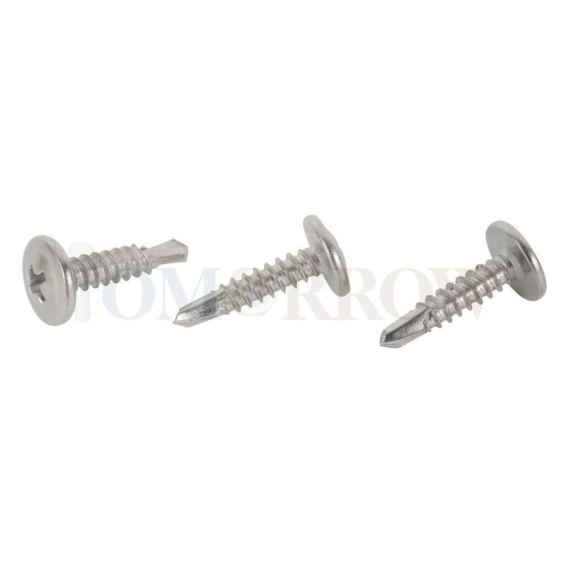 Made in China Factory One-Stop Service Stainless Steel 410, 304, 316 Wafer Head Self-Drilling Screw DIN7504, ASME B18.64