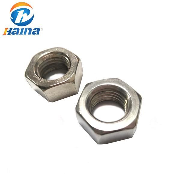 M20 SS304 Stainless Steel A2-70 DIN934 Coarse Thread/Fine Pitch Thread Hex Nut Hexagon Nut