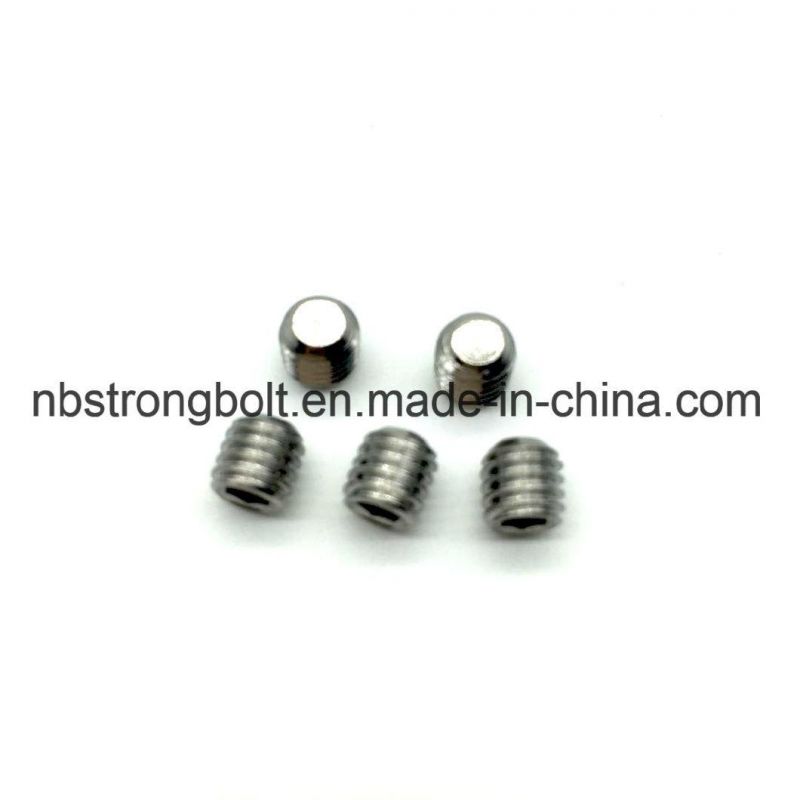 DIN913 Stainless Steel Hex Socket Set Screw with Flat Point