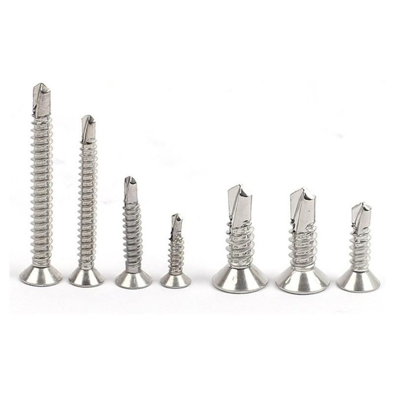DIN/ISO 15482 Stainless Steel Phillips Countersunk/Flat Head Self Drilling Screws