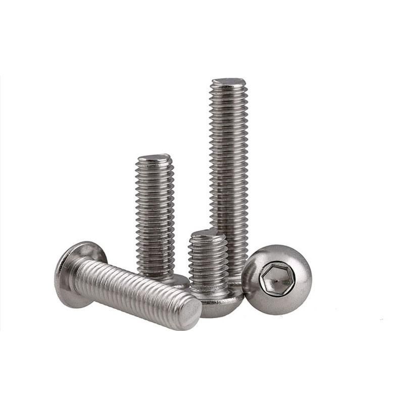 ISO7380 Button Head Socket Screw Bolt Allen Head Screw Bolt Stainless Steel 304 316