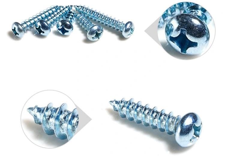 Carbon Steel Screws #4-40 Round Head Self-Tapping Screw