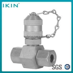 Ikin Stainless Steel Tee Hydraulic Test Coupling Fluid Power Support Hydraulic Connector Hose Fitting