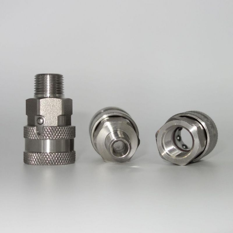 NAIWO Ball Locking High Flow Fluid Hydraulic Quick Coupling Stainless Coupler