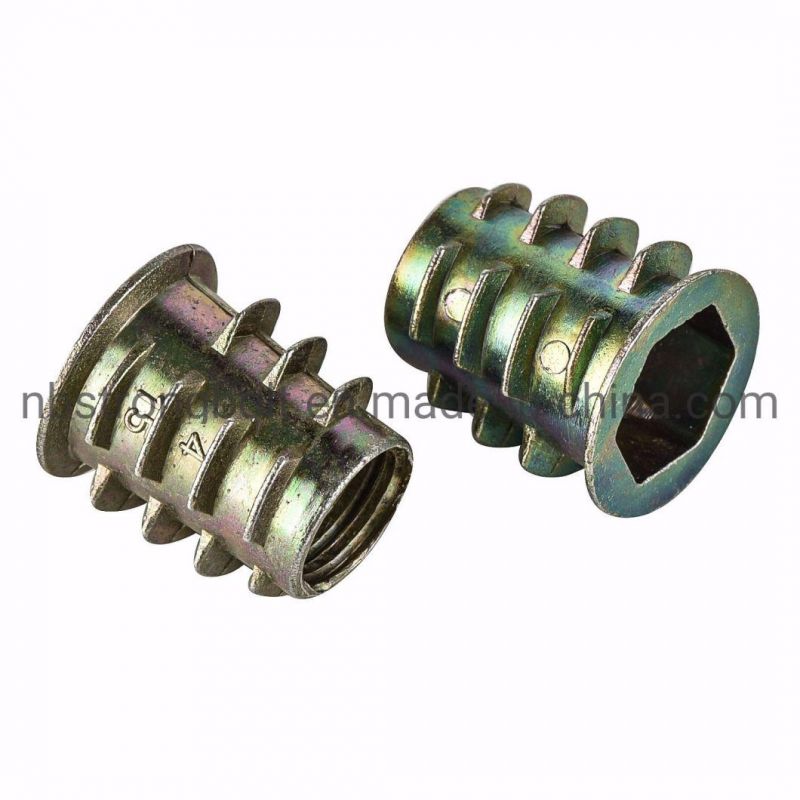 Furniture Nut with Yellow Zinc Plated