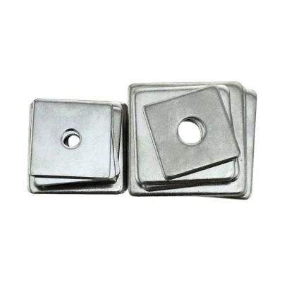 Square Washer Stainless Steel Factory Direct SS304 DIN 436 SS316 Square Washer Flat Square Washer for Wood Hot Selling Square Washer