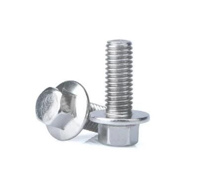 12 Point Flange Bolt Stainless Steel Serrated Hexagon Hex Head Flange Screw Bolt