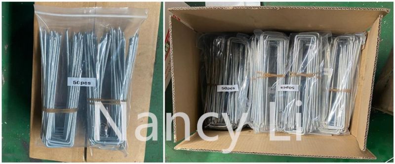 6"X1"X6" 11ga (0.12inch) Carbon Steel Black SOD Staples Garden Pins Netting Stakes Ground Spikes Landscape