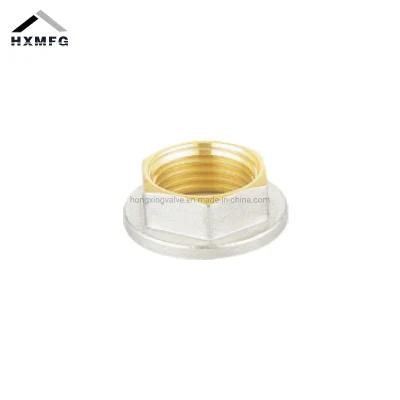 Female Brass Nickel Plate Thread Fitting Flanged Backnut