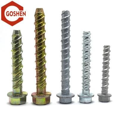 Zinc-Plated Flange Head Wood Thread Concrete Nails/Wood Screw Concrete Screw